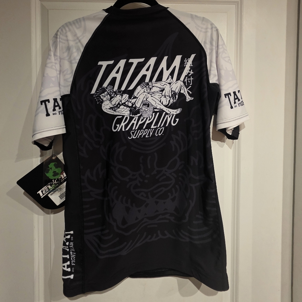 Mens Tatami Fightwear Juji Gatame Eco Tech SS Rashguard XL, New W/ Tags